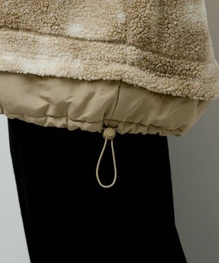 Green Parks スタンドボアジャケット Beige