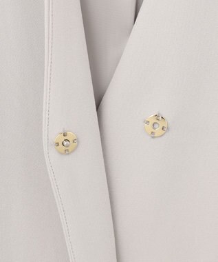 自由区 【セットアップ対応・洗える】トリアセダブルクロス ジレ ライトグレー系