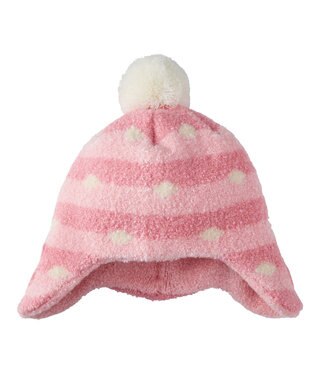 MIKI HOUSE HOT BISCUITS 【42-52cm】 ニット帽子(フード) ピンク