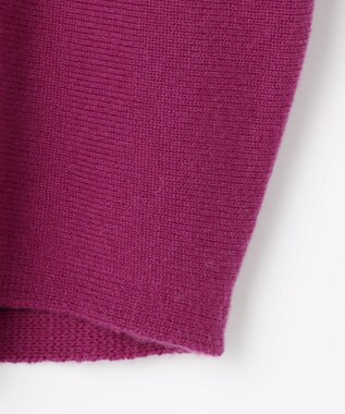 組曲 【加藤ローサさん着用】ウールカシミヤミックスボートネック ニット パープル系