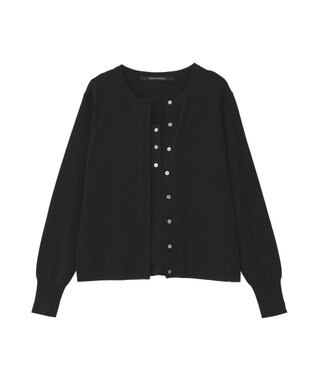 YECCA VECCA [UVカットマシンウォッシャブル]アンサンブルニット Black