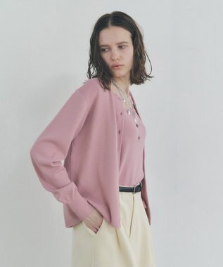 YECCA VECCA [UVカットマシンウォッシャブル]アンサンブルニット Pink