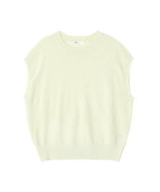 CRAFT STANDARD BOUTIQUE 【2点SET】ストール付きノースリーブニットプルオーバー Light Green