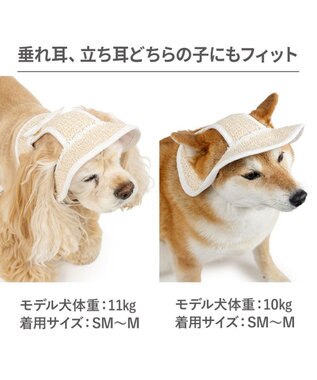 PET PARADISE ペットパラダイス レース クール ハット ＳＭ～Ｍ/Ｌ 中型犬 大型犬 ベージュ