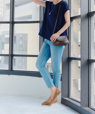 Tiaclasse 【小倉優子さん着用・フラット&ヒール2TYPE】ケージデザインシアーパンプス フラット：ベージュ