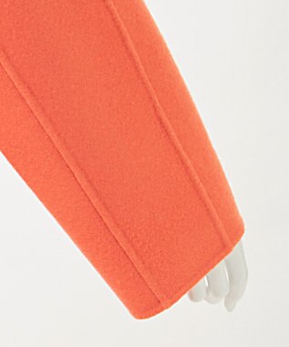 23区 S 【R(アール)】ウールメルトンリバー ロング ラップコート オレンジ系