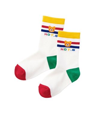 MIKI HOUSE HOT BISCUITS 【9-19cm / 靴下2足セット】 クルー丈 ソックスパック2足セット ブルー