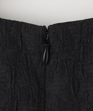 組曲 フラワーラメジャカード ジャンパースカート ブラック系