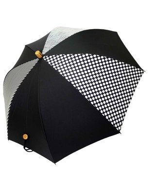  【UVカット95%以上】【UPF50＋】プラスリング レディース向け 晴雨兼用（長ショート） BLK T1296