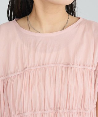 CRAFT STANDARD BOUTIQUE ヴィンテージボイルギャザーブラウス Light Pink