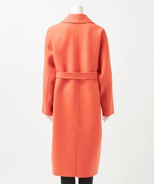 23区 S 【R(アール)】ウールメルトンリバー ロング ラップコート オレンジ系