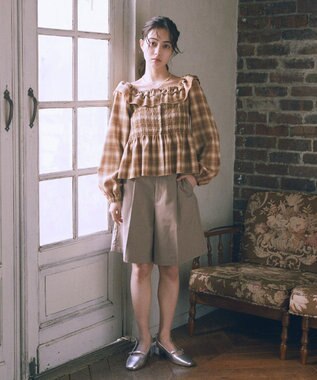 earth music&ecology バミューダパンツ Beige