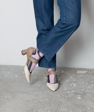 TRICOTE WAVE STRIPE SOCKS／ウェーブストライプソックス 48KHAKI