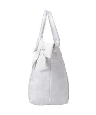 Maison de FLEUR ブルーマニアボリュームリボン２ＷａｙトートＭバッグ Light Blue