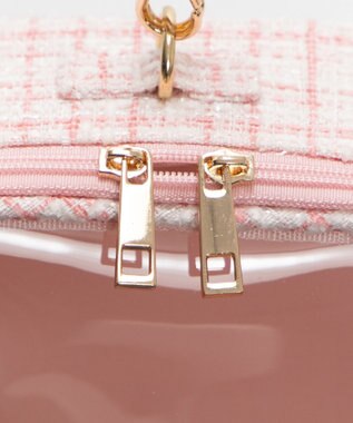 WEGO 【痛バ＆推し活グッズ】ツイードマルチWAYぬいポーチ ピンク