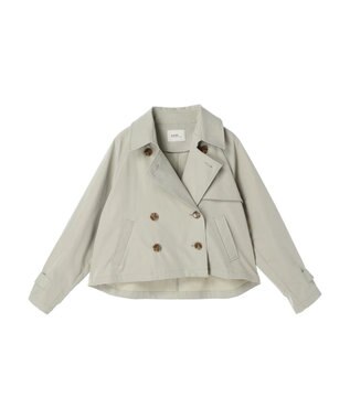 earth music&ecology ショートトレンチコート Light Khaki