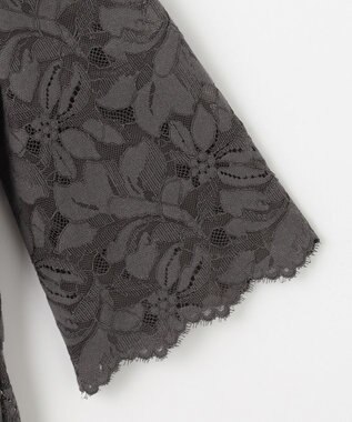 自由区 【洗える】フルールコードレース ワンピース スレート