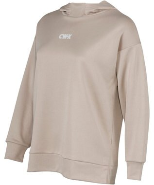 CW-X 【UNISEX】 CW-X 【STYLE FREE】 フードつき スポーツ プルオーバー 長袖 スウェット パーカー トップス ユニセックス DLR189 /ワコール ベージュ