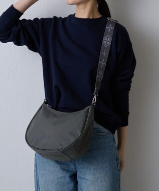 russet ＜360g/撥水性あり＞ コーデュラナイロン2wayショルダーバッグ(CE-1537) Gray