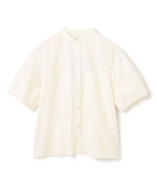 JOSEPH 【洗える】コットンシルク　フルオープンブラウス