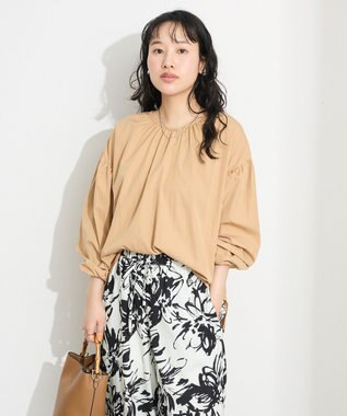 CRAFT STANDARD BOUTIQUE ボリュームスリーブブラウス Beige