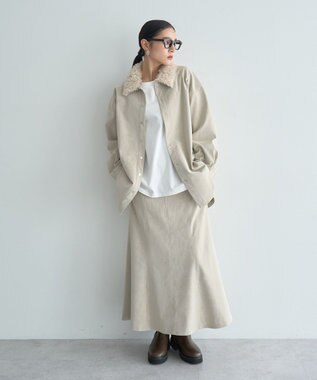 YECCA VECCA レザーライクマーメイドスカート Black