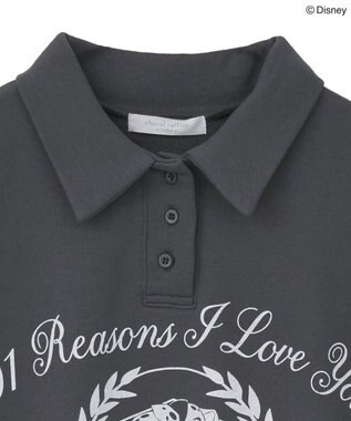 Green Parks １０１匹わんちゃん／ポロ衿裏毛スウェット Charcoal Gray