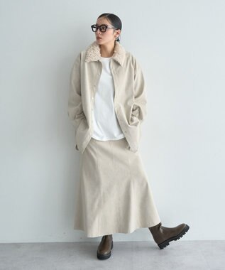 YECCA VECCA レザーライクマーメイドスカート Black