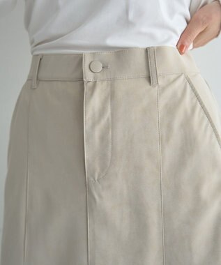 YECCA VECCA レザーライクマーメイドスカート Black