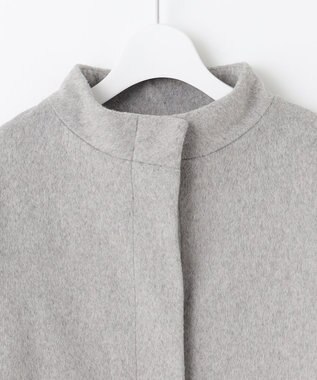 Feroux ウール混 ショートコート ライトグレー系