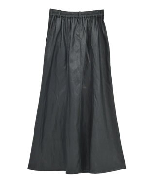 YECCA VECCA レザーライクマーメイドスカート Black