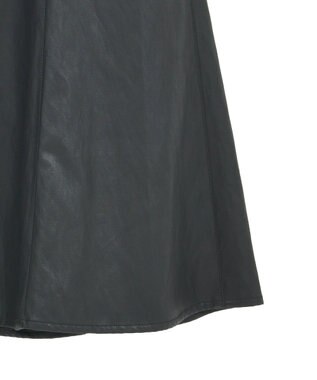 YECCA VECCA レザーライクマーメイドスカート Black