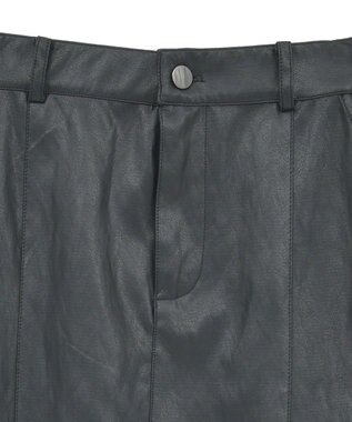 YECCA VECCA レザーライクマーメイドスカート Black