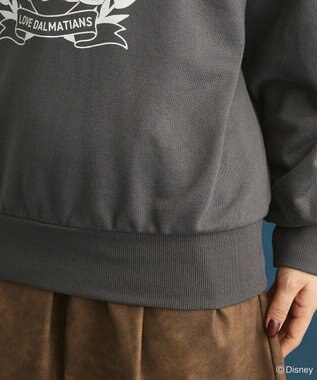 Green Parks １０１匹わんちゃん／ポロ衿裏毛スウェット Charcoal Gray