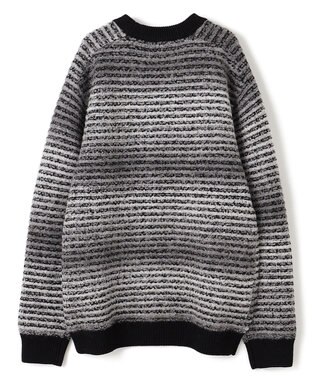 JOSEPH HOMME ヘアリーグラデーション　クルーネックニット ライトグレー系2