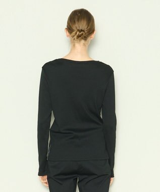 JOSEPH 【洗える】クリーミーリブ　ロングスリーブトップス Black