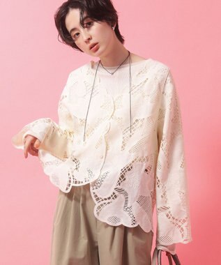 Green Parks レースカーディガン