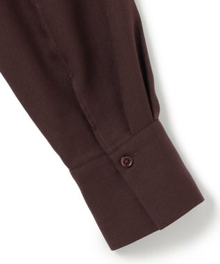 ICB 【洗える】 シアービエラ デザインシャツ ダークブラウン系