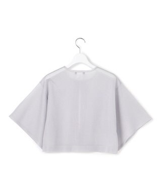 23区 S 【APPLAUDIR】グロッシーニット ボレロカーディガン シルバー系