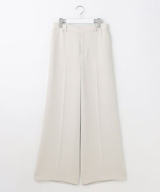 自由区 【セットアップ対応・洗える】トリアセダブルクロス ワイドパンツ ベージュ