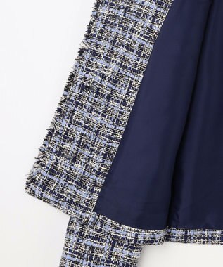 J.PRESS LADIES L ファニーツイード ジャケット ネイビー系