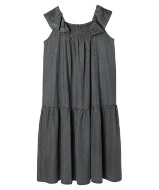 Green Parks ■ＥＳＣＡＲ　デニムピンタックワンピース Gray