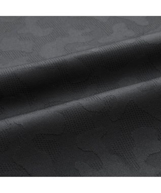 ZERO HALLIBURTON エレガントカモ柄ジャガードモックネックTシャツ ZHG-M5S8b 82957 ブラック