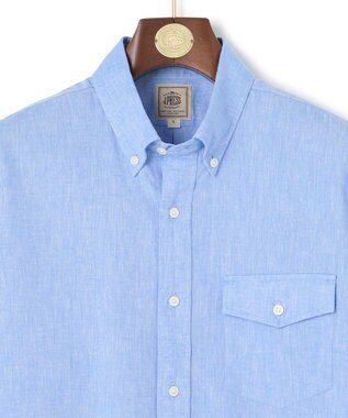 J.PRESS MEN 【WEB・一部店舗限定】コットンリネン シャツ/B.D サックスブルー系