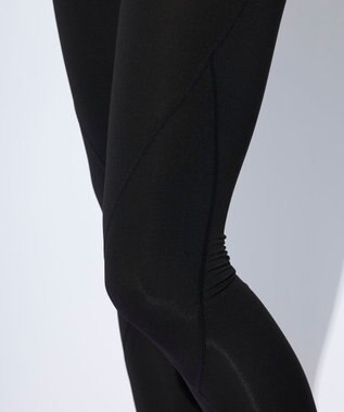 OP／FILA 【Kappa】スポーツレギンス｜コンプレッションウェア ブラック×ブラック