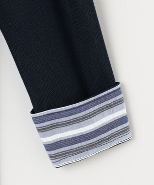 JOSEPH ABBOUD 【キングサイズ・オーガニックコットン使用】ダディ ポロシャツ ネイビー系