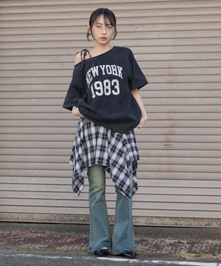 WEGO ２WAYグラフィックワンショルBIGT 柄5