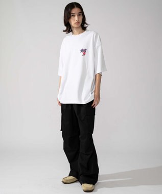 WEGO 【ユニセックス着用ITEM】別注BENDAVISサークルロゴグラフィックT（SS） ホワイト