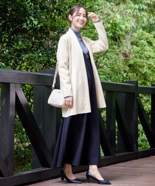 Tiaclasse 【洗える】タートルボタンニットトップス パープル