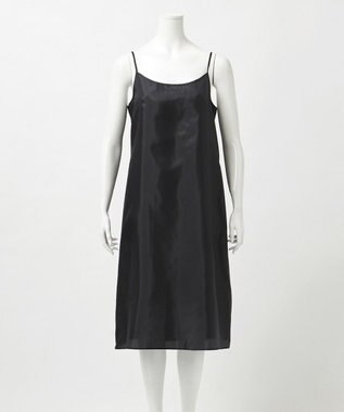 23区 S 【GOLD LABEL】トリアセテートオーガンジー プリーツワンピース ブラック系